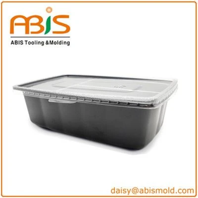 Eco Friendly 3 Compartment Disposable Plastic Takeaway Food Packaging Containers with Lids